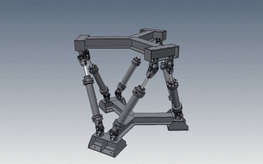 并联机器人octahedral-hexapod-mechanism-parallel-robot INV STP IGS STL缩略图